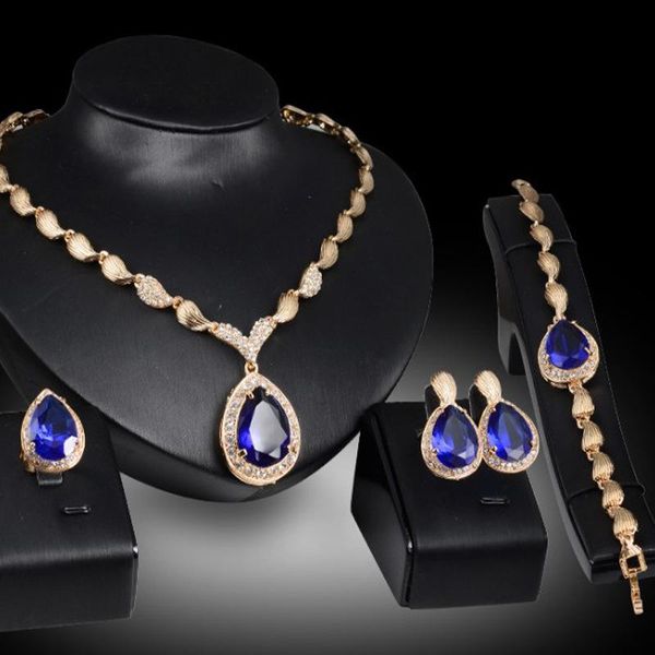 chokers bridal jewelry sets four-piece alloy necklace water drop gemstone clavicle chain for wedding temperamen banquet accessories 2021, Golden;silver
chokers bridal jewelry sets four-piece alloy necklace water drop gemstone clavicle chain for wedding temperamen banquet accessories 2021, Golden;silver