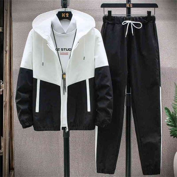 spring men casual tracksuit hoodies sets male jackets+pants two piece sets hip hop streetwear sports suit patchwork 210722, Gray
spring men casual tracksuit hoodies sets male jackets+pants two piece sets hip hop streetwear sports suit patchwork 210722, Gray