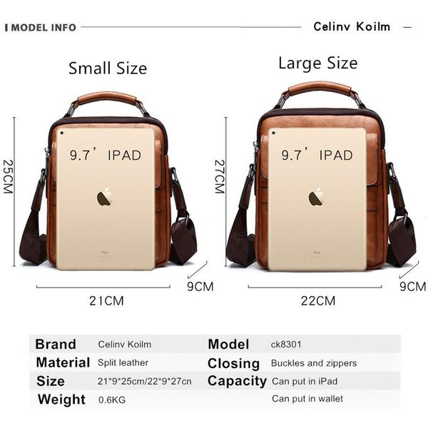 celinv koilm luxury brand men messenger bags crossbody business casual handbag male spliter leather shoulder bag large capacity 27k
celinv koilm luxury brand men messenger bags crossbody business casual handbag male spliter leather shoulder bag large capacity 27k