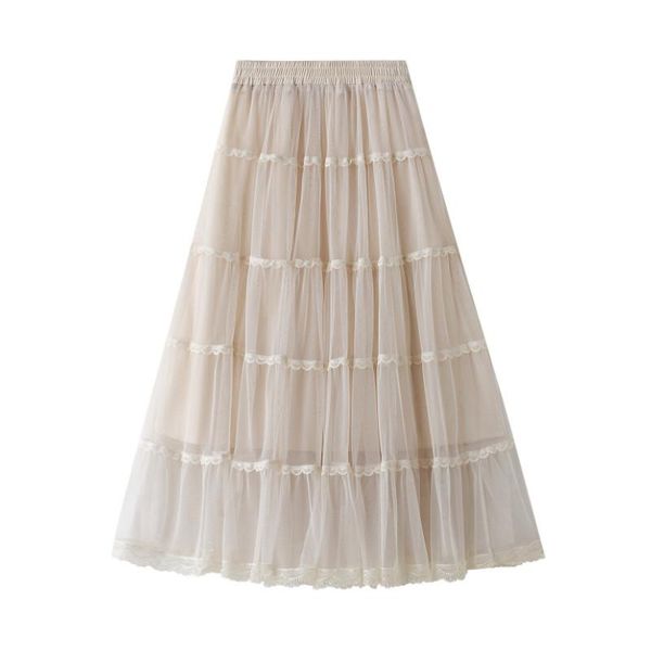 skirts women's korean solid color skirt fashion mesh yarn stitching high waist pleated mid-length summer 2021, Black
skirts women's korean solid color skirt fashion mesh yarn stitching high waist pleated mid-length summer 2021, Black