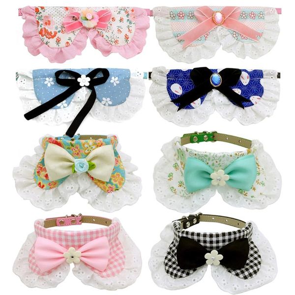 cat costumes pet bib lace bowknot adjustable decorative kitten scarf bandana puppy collar dog necklace necktie bow tie dorakitten 
cat costumes pet bib lace bowknot adjustable decorative kitten scarf bandana puppy collar dog necklace necktie bow tie dorakitten