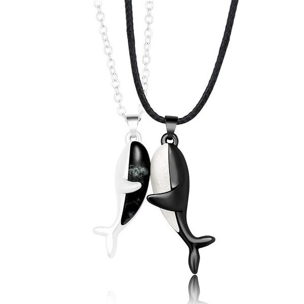 pendant necklaces 2pcs arrival retro whale hugging couple necklace jewelry gift drop, Silver
pendant necklaces 2pcs arrival retro whale hugging couple necklace jewelry gift drop, Silver