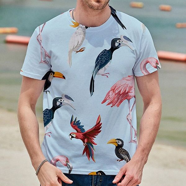 men's tee t shirt shirt 3d print graphic prints bird crew neck daily holiday print short sleeve casual designer big and tall blue blac, White;black
men's tee t shirt shirt 3d print graphic prints bird crew neck daily holiday print short sleeve casual designer big and tall blue blac, White;black