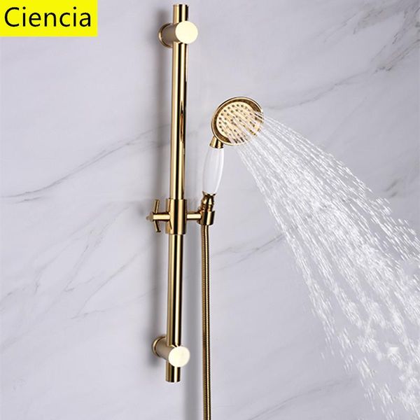 bath accessory set brass gold metal shower sliding bar with height adjustable for bathroom head hose
bath accessory set brass gold metal shower sliding bar with height adjustable for bathroom head hose