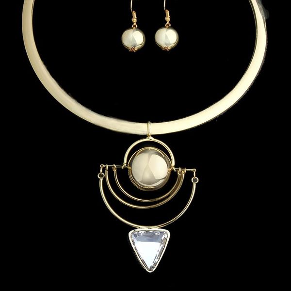 earrings & necklace vivilady bohemian geometry crystal statement jewelry sets women zinc alloy collar african triangle ball necklaces gifts, Silver
earrings & necklace vivilady bohemian geometry crystal statement jewelry sets women zinc alloy collar african triangle ball necklaces gifts, Silver