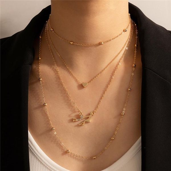 pendant necklaces huatang boho multilayer love heart necklace gold bead clavicle chain choker for women girls birthday party jewelry gift, Silver
pendant necklaces huatang boho multilayer love heart necklace gold bead clavicle chain choker for women girls birthday party jewelry gift, Silver