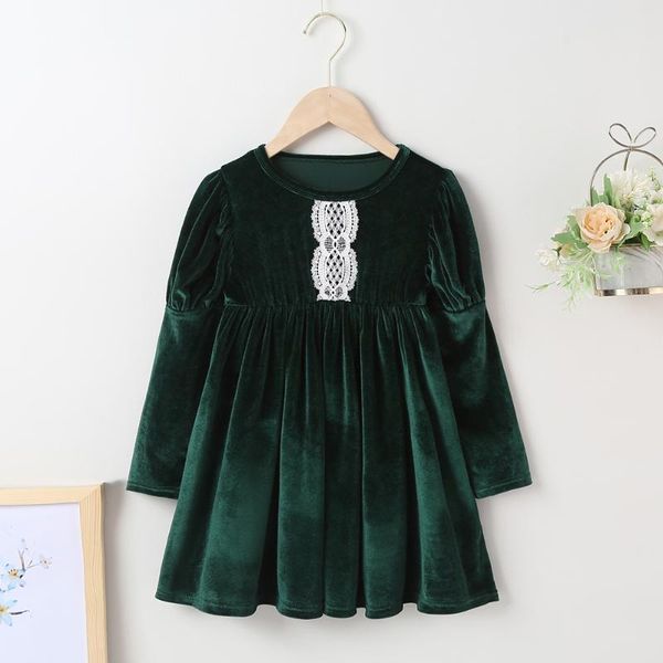 girl's dresses winter 2021 arrivals girls dress velvet long sleeve o neck lace blackish green cute streetwear vestidos 18m-6t, Red;yellow
girl's dresses winter 2021 arrivals girls dress velvet long sleeve o neck lace blackish green cute streetwear vestidos 18m-6t, Red;yellow