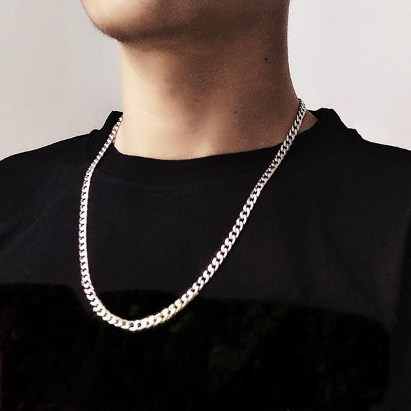 chains 6/7/10 mm necklace chain cuban link trendy silver color jewelry titanium metal stainless steel fashion for men and women
chains 6/7/10 mm necklace chain cuban link trendy silver color jewelry titanium metal stainless steel fashion for men and women