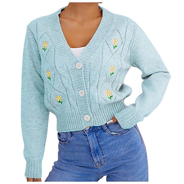 women's knits & tees winter clothes women ladies v-neck hollow buttons short comfortable long sleeve cardigan sweater pull hiver femme, White
women's knits & tees winter clothes women ladies v-neck hollow buttons short comfortable long sleeve cardigan sweater pull hiver femme, White