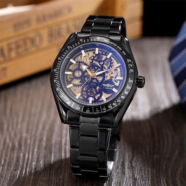 winner a5 mechanical watch fashion trend men's stainless steel band watch, Slivery;brown
winner a5 mechanical watch fashion trend men's stainless steel band watch, Slivery;brown