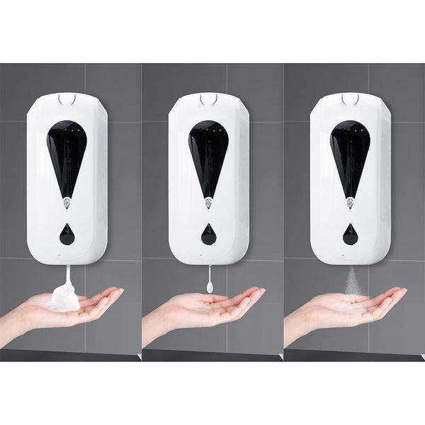 1200ml wall-mounted automatic sensor soap dispenser with infrared body temperature measurement, base tray liquid
1200ml wall-mounted automatic sensor soap dispenser with infrared body temperature measurement, base tray liquid