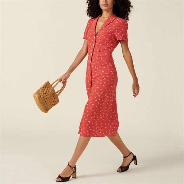 summer women's dress casual flower printed button decoration slim vestidos 210430, Black;gray
summer women's dress casual flower printed button decoration slim vestidos 210430, Black;gray