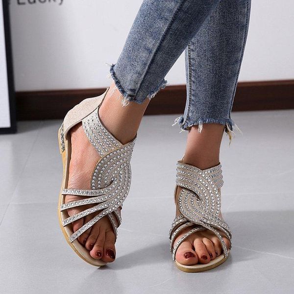 summer slippers ladies flat sandals with rhinestones outdoor women's shoes beach comfortable rhinestone women trend, Black
summer slippers ladies flat sandals with rhinestones outdoor women's shoes beach comfortable rhinestone women trend, Black