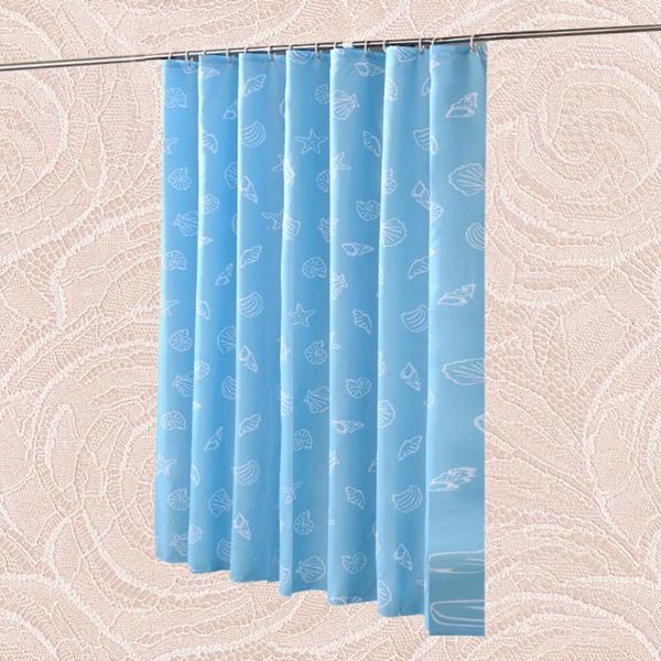 sea theme shower curtain bathroom thicken waterproof & drapes
