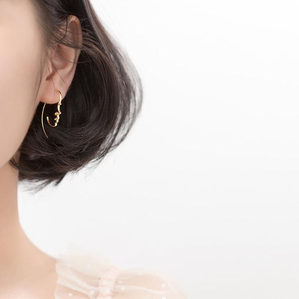 stud prevent allergy 925 sterling silver punk face earrings for women jewelry pendientes brincos eh1055, Golden;silver
stud prevent allergy 925 sterling silver punk face earrings for women jewelry pendientes brincos eh1055, Golden;silver