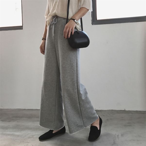 autumn female pants casual solid color sports wind loose wide leg 210430, Black;white
autumn female pants casual solid color sports wind loose wide leg 210430, Black;white