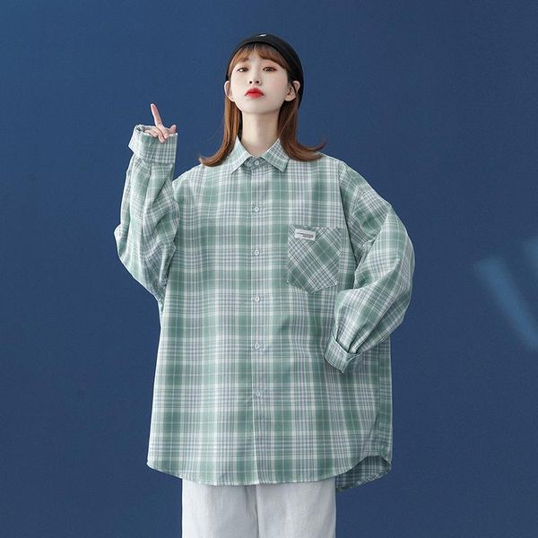 women's blouses & shirts 2021 korean fashion jacket niche loose style harajuku shirt womens oversized plaid, White
women's blouses & shirts 2021 korean fashion jacket niche loose style harajuku shirt womens oversized plaid, White