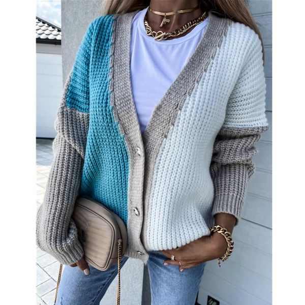 women's knits & tees vintage patchwork cardigan women deep v neck single breasted loose knit sweater coat autumn winter long sleeve jac, White
women's knits & tees vintage patchwork cardigan women deep v neck single breasted loose knit sweater coat autumn winter long sleeve jac, White