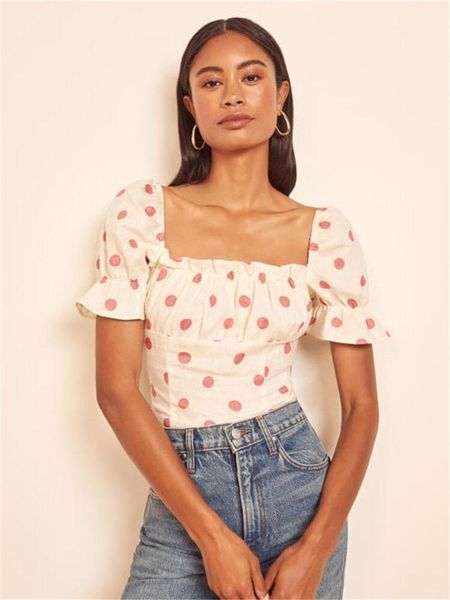 women's blouses & shirts women shirt 2021 spring and summer ladies square neck stitching top, White
women's blouses & shirts women shirt 2021 spring and summer ladies square neck stitching top, White
