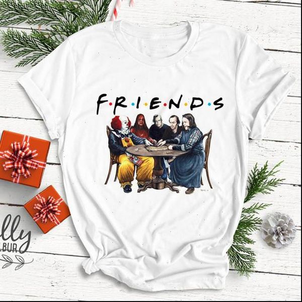 horror friends women pennywise tshirt femme michael myers jason voorhees halloween t shirt funny graphic shirts, White
horror friends women pennywise tshirt femme michael myers jason voorhees halloween t shirt funny graphic shirts, White