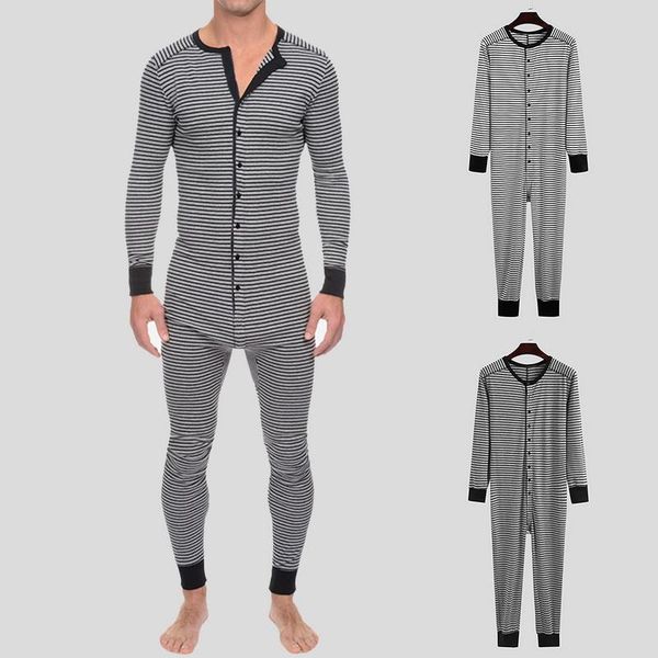 men's tracksuits men striped jumpsuit homewear skinny leisure o-neck long sleeve fitness button soft rompers pajamas cozy mens sleepwea, Gray
men's tracksuits men striped jumpsuit homewear skinny leisure o-neck long sleeve fitness button soft rompers pajamas cozy mens sleepwea, Gray