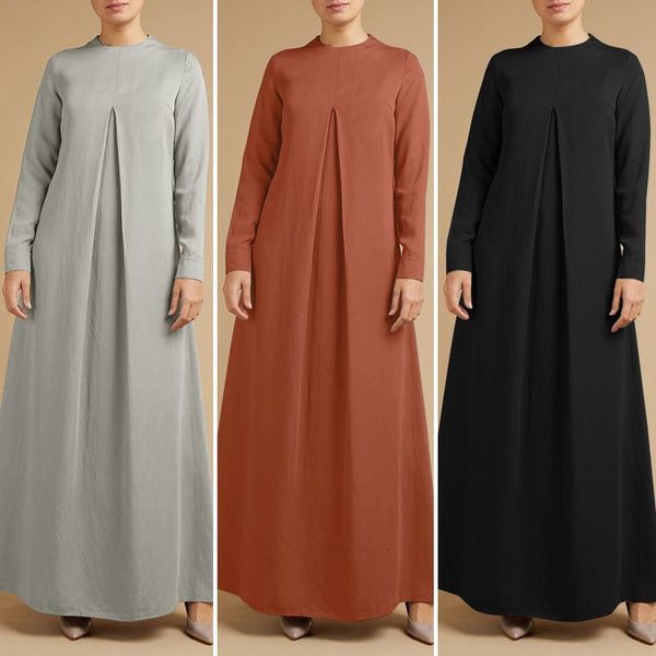dresses vintage pleated maxi dress women's spring sundress 2021 casual long sleeve vestidos female o neck robe femme plus size, Black;gray
dresses vintage pleated maxi dress women's spring sundress 2021 casual long sleeve vestidos female o neck robe femme plus size, Black;gray