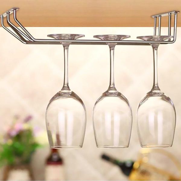 tablewine racks stainless steel glass rack holder 2 row storage hanger stemware cabinet wall organizer 
tablewine racks stainless steel glass rack holder 2 row storage hanger stemware cabinet wall organizer