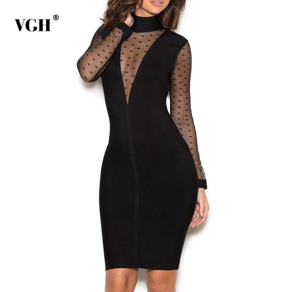 patchwork dot mesh dress for women turtleneck long sleeve high waist slim female fashion clothing autumn casual dresses, Black;gray
patchwork dot mesh dress for women turtleneck long sleeve high waist slim female fashion clothing autumn casual dresses, Black;gray