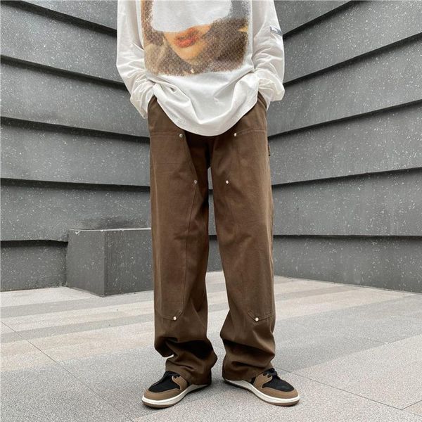 men's pants autumn cotton baggy casual men fashion multi-pocket cargo streetwear loose hip-hop straight mens trousers, Black
men's pants autumn cotton baggy casual men fashion multi-pocket cargo streetwear loose hip-hop straight mens trousers, Black