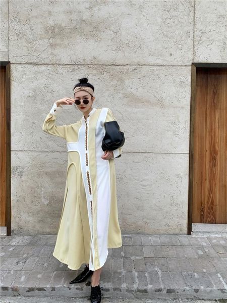 women's trench coats of french women accept waist niche temperament light ripe soft wind restoring ancient ways western style dress, Tan;black
women's trench coats of french women accept waist niche temperament light ripe soft wind restoring ancient ways western style dress, Tan;black