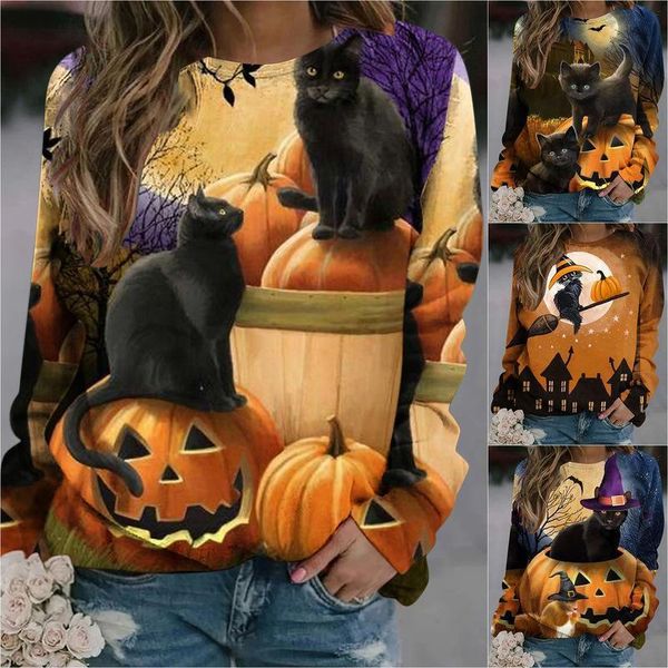 women hoodie 2021 autumn sweatshirts sweet cat long sleeve pullovers winter loose pumpkin print halloween sweatshirt, Black
women hoodie 2021 autumn sweatshirts sweet cat long sleeve pullovers winter loose pumpkin print halloween sweatshirt, Black