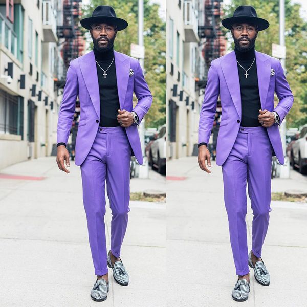 fashion purple mens suits 2 pieces slim fit one button casual tuxedos for wedding groomsmen jacket men (blazer+pant), Black;gray
fashion purple mens suits 2 pieces slim fit one button casual tuxedos for wedding groomsmen jacket men (blazer+pant), Black;gray