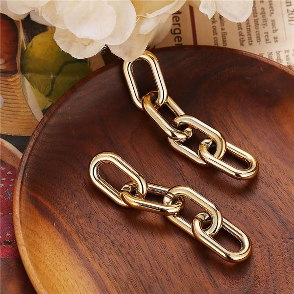 trendy punk link chain drop earrings for women girl gold color tassel dangle brincos fashion jewelry gifts & chandelier, Silver
trendy punk link chain drop earrings for women girl gold color tassel dangle brincos fashion jewelry gifts & chandelier, Silver