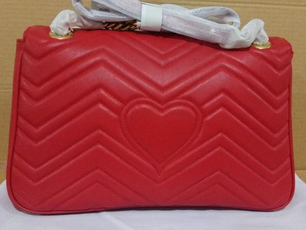 realfine bags 5a 443496 31cm marmont matelassé shoulder handbag for women red leather with dust bag
realfine bags 5a 443496 31cm marmont matelassé shoulder handbag for women red leather with dust bag