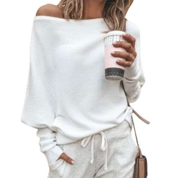 women's sweaters stylish sweater casual women knitted comfy off shoulder, White;black
women's sweaters stylish sweater casual women knitted comfy off shoulder, White;black