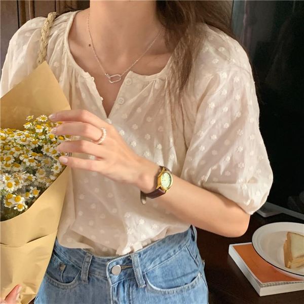 women's blouses & shirts plus size white casual shirt korean hollow hook flower blouse polka dot stand collar short sleeve loose 15530
women's blouses & shirts plus size white casual shirt korean hollow hook flower blouse polka dot stand collar short sleeve loose 15530