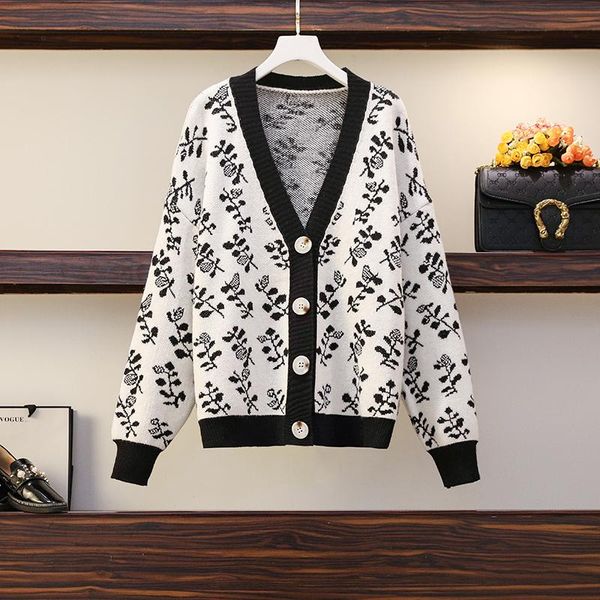 women's knits & tees dress 2021 autumn fat sister temperament aging foreign style versatile loose knit cardigan sweater, White
women's knits & tees dress 2021 autumn fat sister temperament aging foreign style versatile loose knit cardigan sweater, White