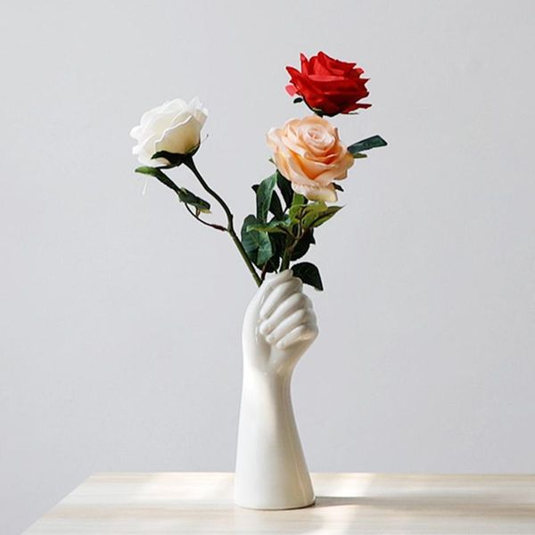 vases hand-shaped vase nordic ceramic flower ins art hydroponic plant container artificial holder creative home decor
vases hand-shaped vase nordic ceramic flower ins art hydroponic plant container artificial holder creative home decor