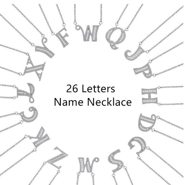 pendant necklaces 4 styles fashion cz charm gold 26 alphabet letter necklace micro pave zircon initial name couple dropshiping, Silver
pendant necklaces 4 styles fashion cz charm gold 26 alphabet letter necklace micro pave zircon initial name couple dropshiping, Silver