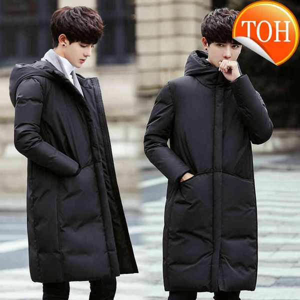 coat 2021 down new long men winter jacket warm thicken hooded overcoat comfortable male solid color, Black
coat 2021 down new long men winter jacket warm thicken hooded overcoat comfortable male solid color, Black