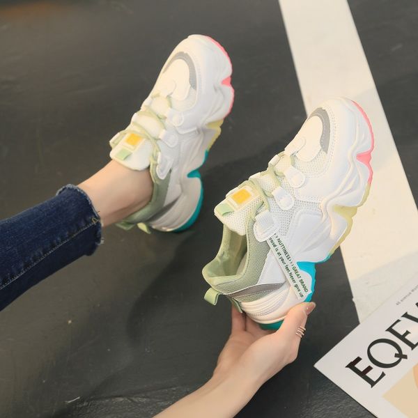 autumn colorful sneakers women shoes lace up thick bottom high heels platform shoes woman breathable air mesh casual shoes a3t68, Black
autumn colorful sneakers women shoes lace up thick bottom high heels platform shoes woman breathable air mesh casual shoes a3t68, Black