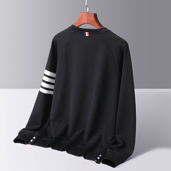 men's and women's new waffle fashion br autumn lovers' cotton casual trend hsome round neck sweater, Black
men's and women's new waffle fashion br autumn lovers' cotton casual trend hsome round neck sweater, Black