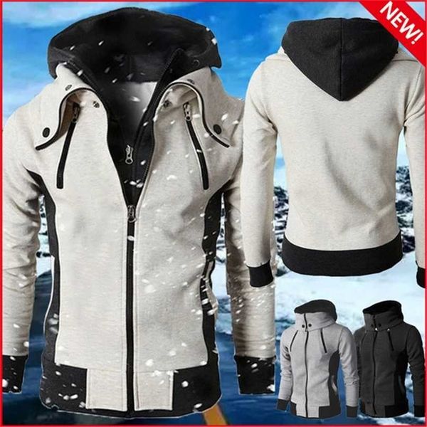 autumn winter men's jacket slim fit hooded zip up jackets male solid color cotton warm hoodies coat men clothing 211014, Black;brown
autumn winter men's jacket slim fit hooded zip up jackets male solid color cotton warm hoodies coat men clothing 211014, Black;brown