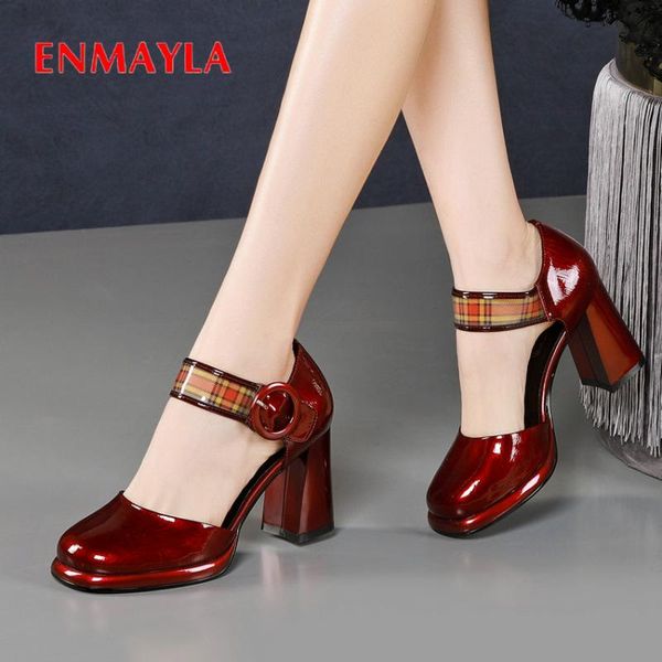 dress shoes enmayla basic round toe genuine leather party 2021 elegant luxury women designers square high heels platform pumps, Black
dress shoes enmayla basic round toe genuine leather party 2021 elegant luxury women designers square high heels platform pumps, Black