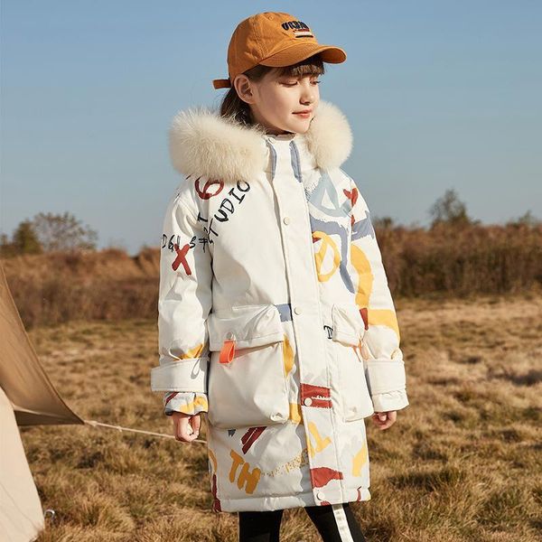 down coat 2021 version winter children's jacket girl boy's big children clothes thickened hooded medium long, Blue;gray
down coat 2021 version winter children's jacket girl boy's big children clothes thickened hooded medium long, Blue;gray