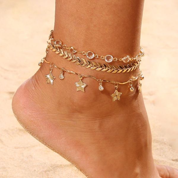 anklets 3pcs/set crystal star female barefoot crochet leg chain foot jewelry ankle bracelets for women, Red;blue
anklets 3pcs/set crystal star female barefoot crochet leg chain foot jewelry ankle bracelets for women, Red;blue
