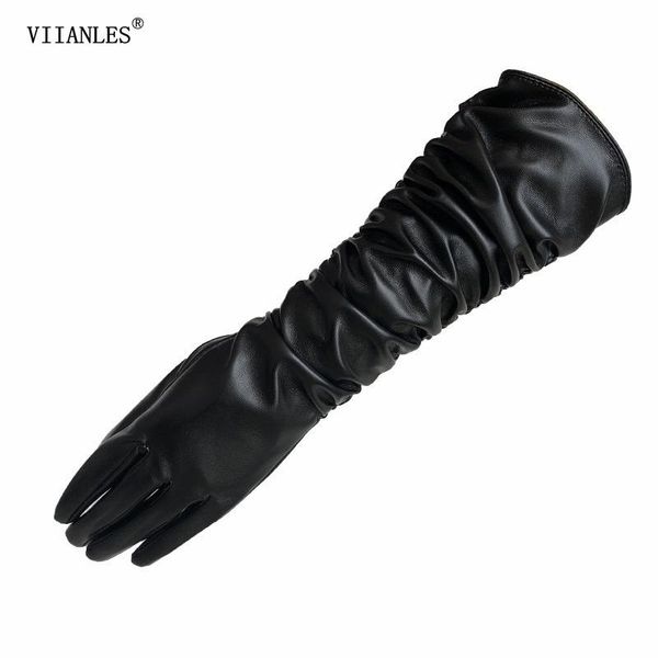 five fingers gloves viianles long glove punk rock hip hop stretch pu leather skinnyjazz disco dance shiny mittens cosplay accessory, Blue;gray
five fingers gloves viianles long glove punk rock hip hop stretch pu leather skinnyjazz disco dance shiny mittens cosplay accessory, Blue;gray