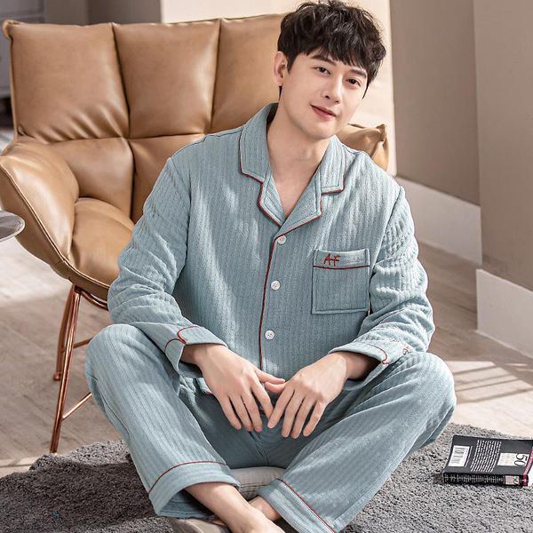 men's sleepwear winter thick warm men air cotton pajamas long sleeve turn-down collar cardigan plus size -4xl male lounge homewear clo, Black;brown
men's sleepwear winter thick warm men air cotton pajamas long sleeve turn-down collar cardigan plus size -4xl male lounge homewear clo, Black;brown