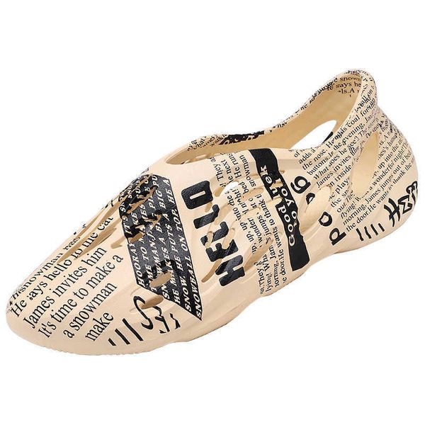 men's brand sandals kan yetong's coconut print newspaper style dongdong shoes and men's sandals, Black;red
men's brand sandals kan yetong's coconut print newspaper style dongdong shoes and men's sandals, Black;red