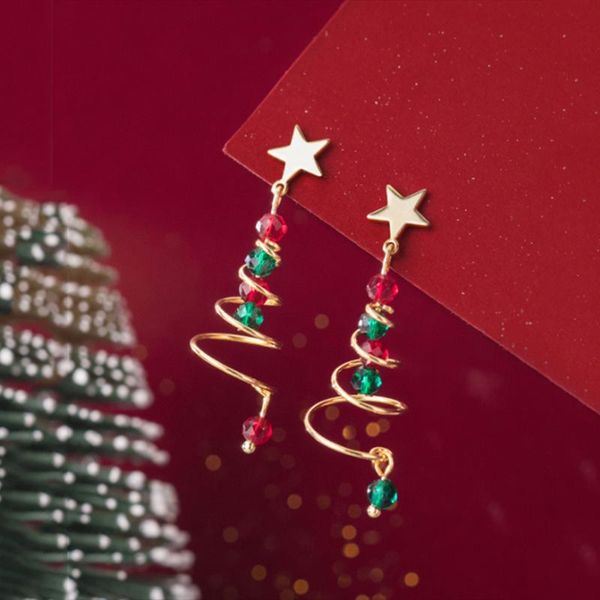 dangle & chandelier a00778 fashion 925 sterling silver rotating spiral christmas tree star pendant earrings for women halloween jewelry
dangle & chandelier a00778 fashion 925 sterling silver rotating spiral christmas tree star pendant earrings for women halloween jewelry